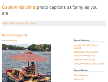 Tablet Screenshot of captionmachine.com